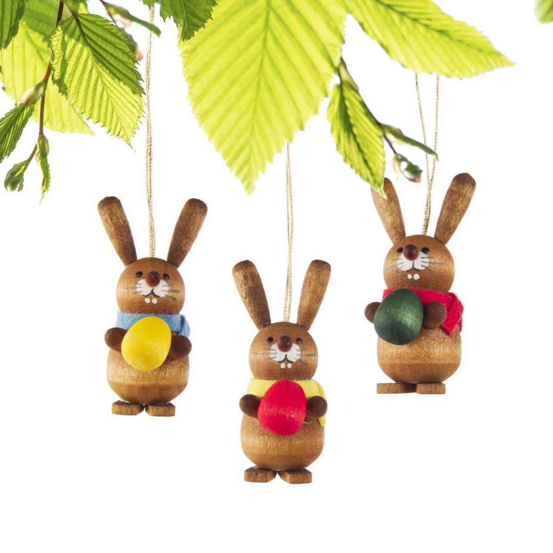 Bunny Trio (Set of 3)- Hanging Easter decoration